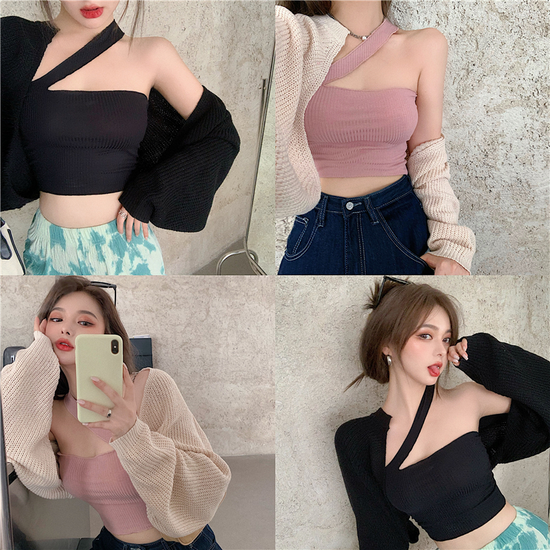 Áo Khoác Cardigan Dệt Kim Tay Dài Dáng Rộng Thời Trang Mùa Thu Nhẹ Nhàng Cho Nữ