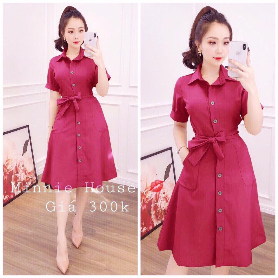 ĐẦM VOAN LỤA CỔ SƠ MI TRẺ TRUNG THỜI THƯỢNG THỜI TRANG