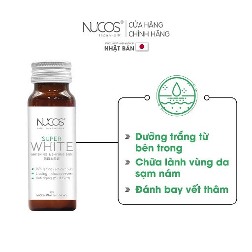NƯỚC UỐNG DƯỠNG TRẮNG SÁNG CHO LÀN DA NUCOS SUPER WHITE | BigBuy360 - bigbuy360.vn