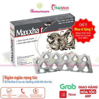 Kích thích mọc tóc Maxxhair, giảm rụng tóc Maxhair, hết hói – Mua 6 tặng 1 bằng tem tích điểm