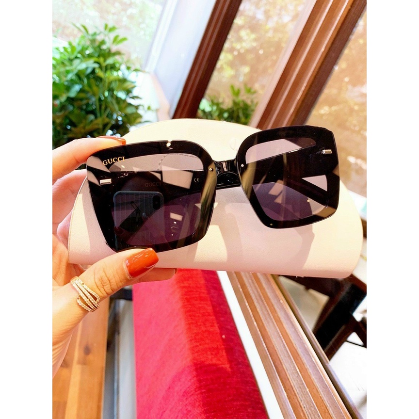 Kính mát nữ thời trang cao cấp 9906 màu đen, đỏ chống nắng, tia UV. Kính mát sành điệu đi biển