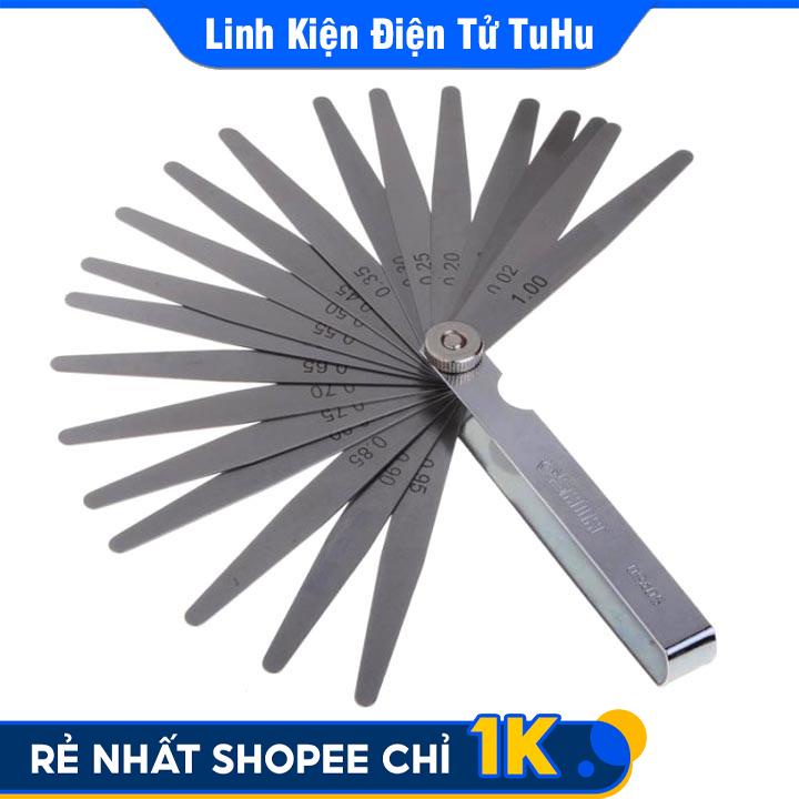 Thước Căn Lá Thép Đo Khe Hở 0.02~1.00mm 17 Lá Wynns W2868B