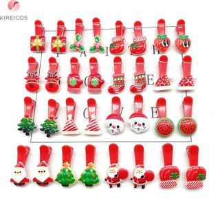 Set 20 Kẹp Tóc Cột Tóc Noel Siêu Cute Cho Bé Yêu