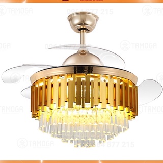Đèn quạt trần trang trí dq 8042