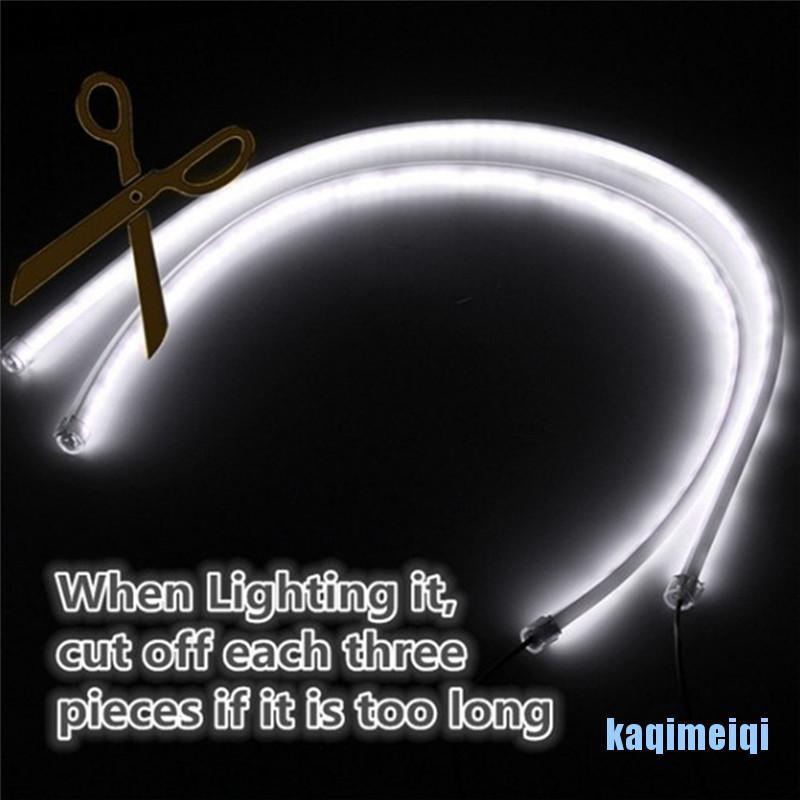 [KQ]  45CM DRL Flexible LED Tube Strip Daytime Running Lights Car Parking Lamps  QN