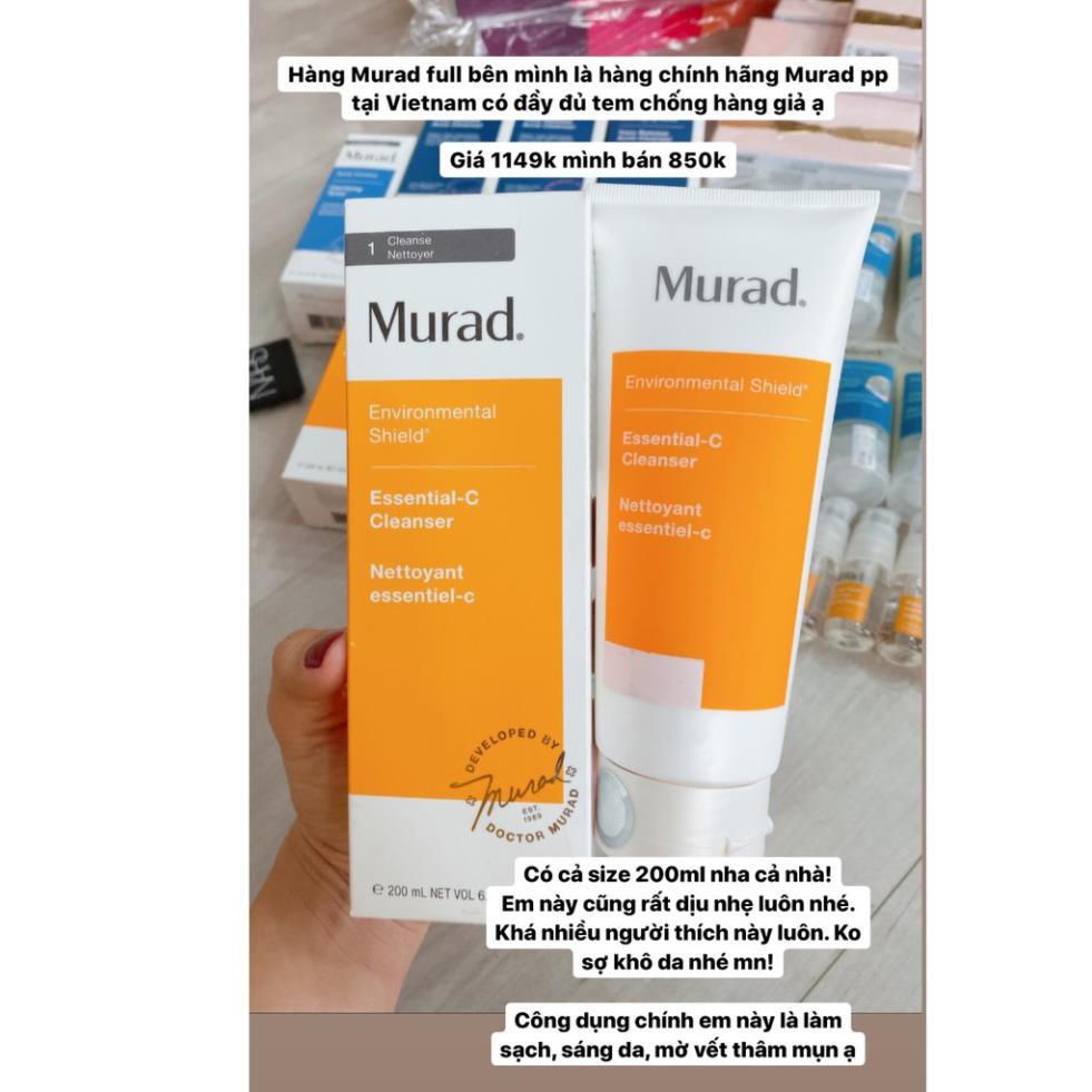 Sửa rửa mặt Murad Environmental Shield Essential-C Cleanser Mini 45ml - Mini 60ml
