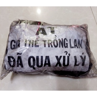 Than giá thể trồng lan đã xử lý