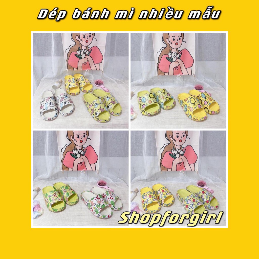 Dép Bánh Mì Quai Ngang Nữ Hottrend 2021 ( màu giao ngẫu nhiên ) - SHOPFORGIRL