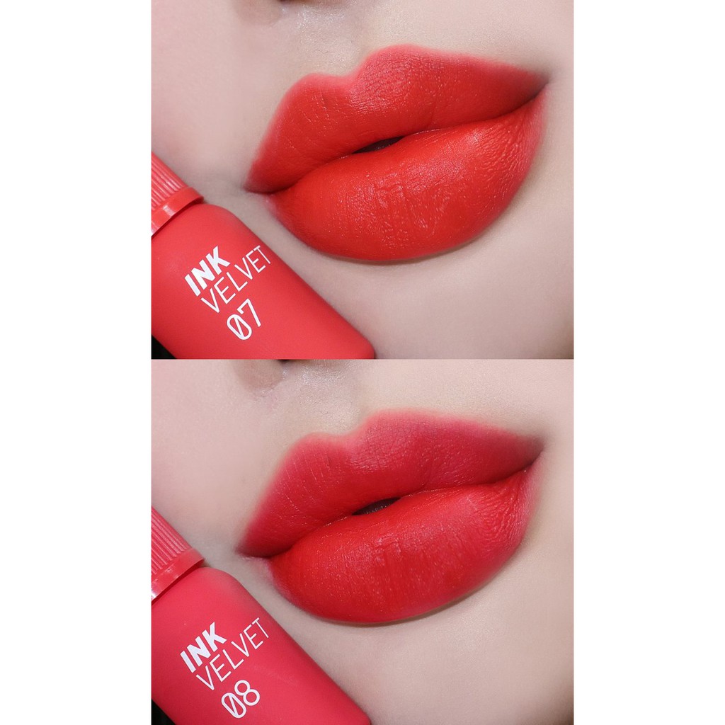 [Mẫu 2019] Son Kem Lì Peripera Ink Velvet Lip Tint #08_Sellout_Red : Màu đỏ hồng.