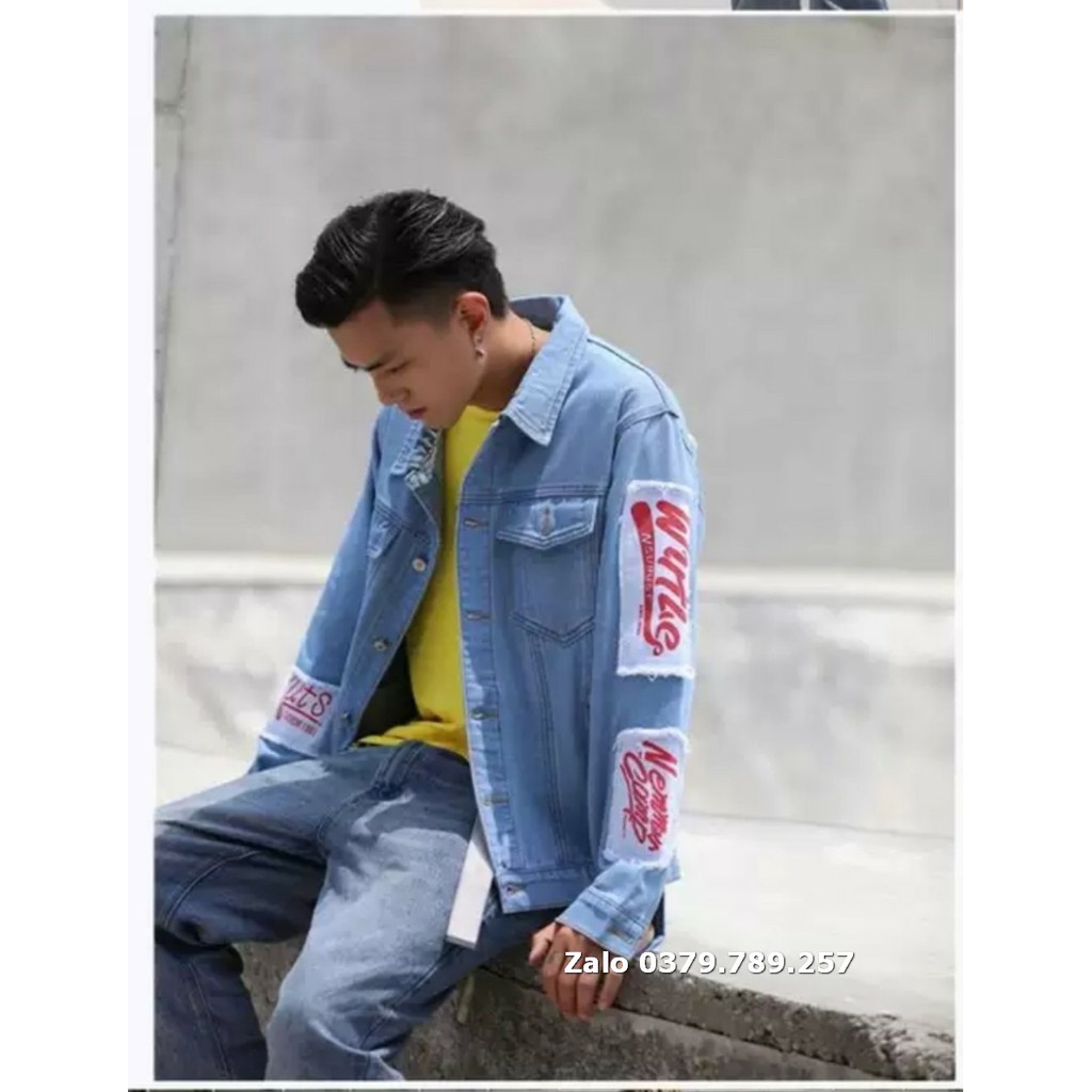 Áo khoác jean nam nữ Unisex Since1991 xanh form rộng cao cấp M-L-XL Chiwawa shop