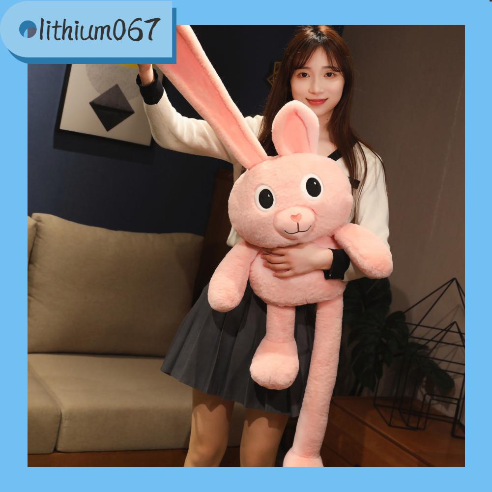 Lithium067 Kéo Tai Bunny Đồ chơi sang trọng Có thể co giãn thỏ Khả năng phục hồi tốt Đường khâu