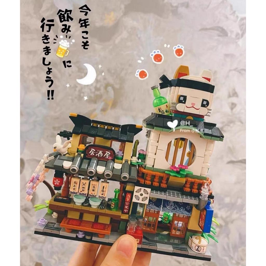 Đồ Chơi Mô Hình Lắp Ráp Cửa Hàng Quán Ăn Nhật,Mô Hình Trang Trí, Decor Cao Cấp, Quà Tặng