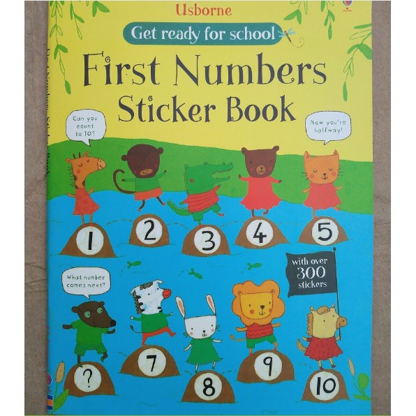 Bộ nhập - Usborne sticker book - First number