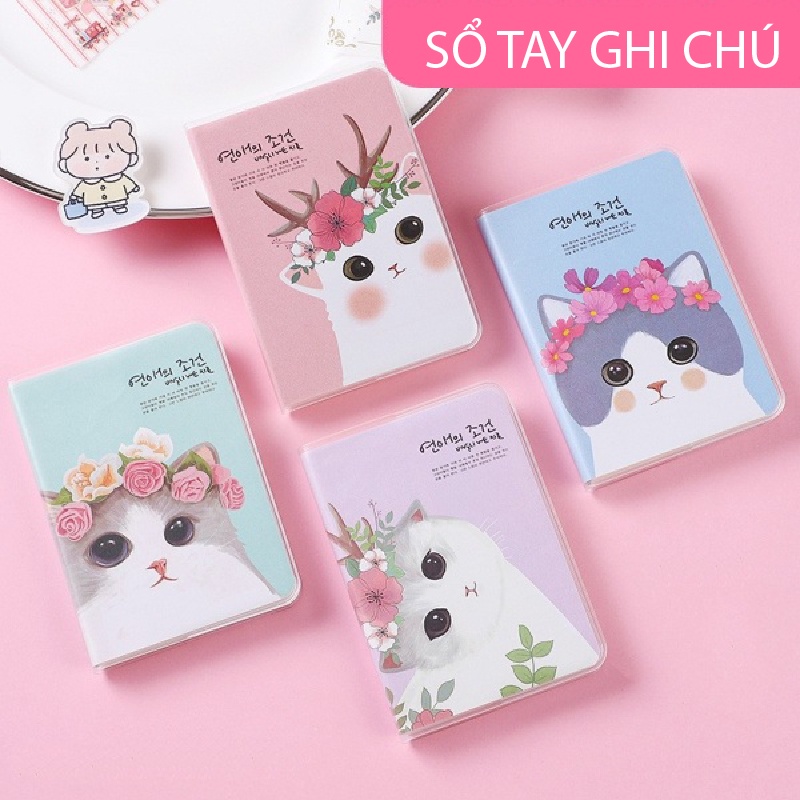 Sổ Ghi Chú Note Mini Có Dòng Kẻ Họa Tiết Xinh Xắn Nhỏ Gọn Tiện Lợi Tập Viết Note Học Tập Cho Học Sinh Cute Hoạt Hình