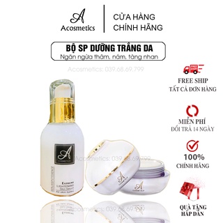 Combo Kem Face Pháp + Serum, Dưỡng trắng da, Ngăn Ngừa Mụn, Thâm, Nám, Tàn Nhang, Se khít lỗ Chân Lông.