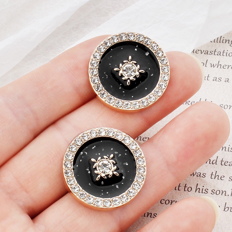 Nút Áo Khoác Vest Chất Liệu cashmere Cao Cấp Đính Đá Sang Trọng 24H