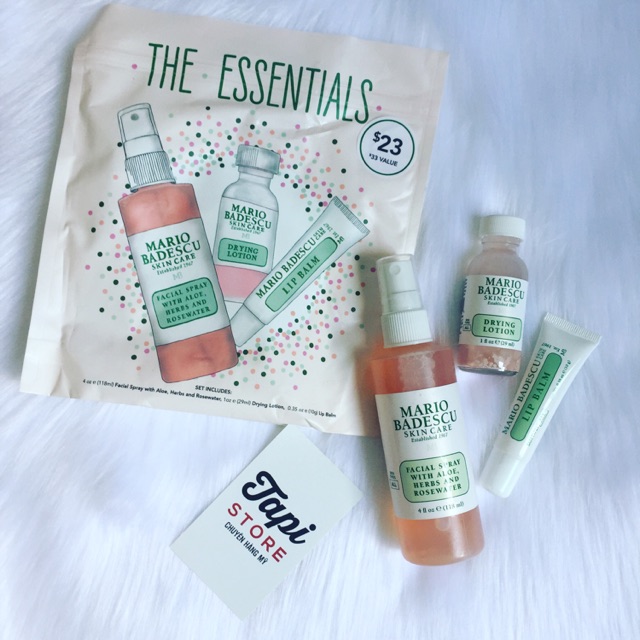 Set dưỡng da Mario Badescu The Essentials