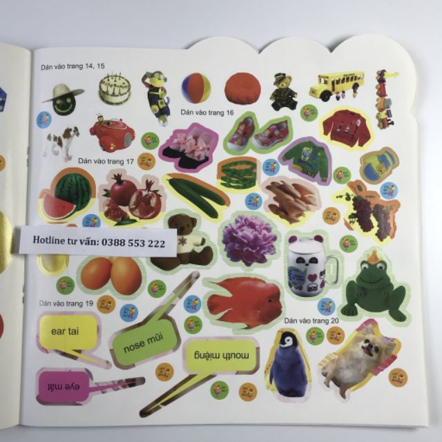 Sách: 200 Miếng Bóc Dán Thông Minh - Bé học Tiếng Anh (2-6 Tuổi) | BigBuy360 - bigbuy360.vn