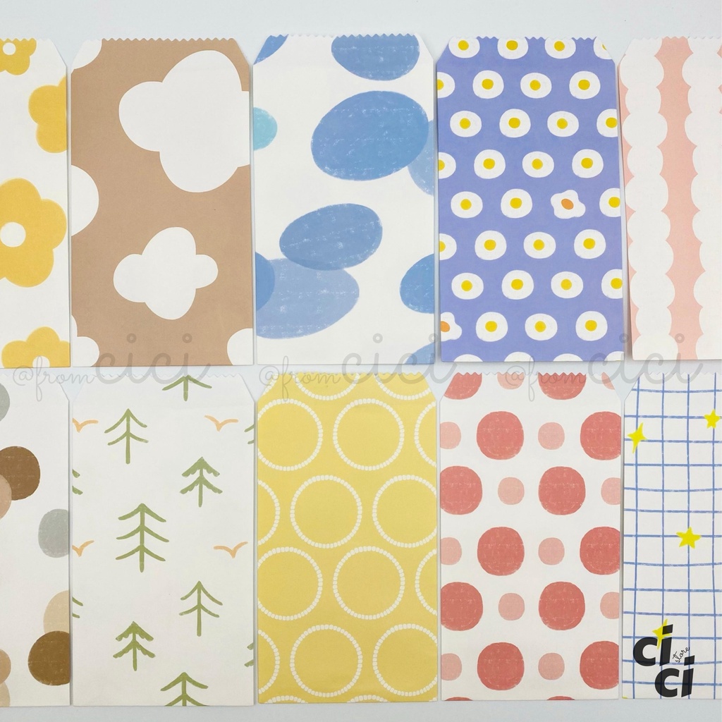 Set 10 Bao Thư/ Lì Xì Thiết Kế Xịn Xò Sáng Tạo