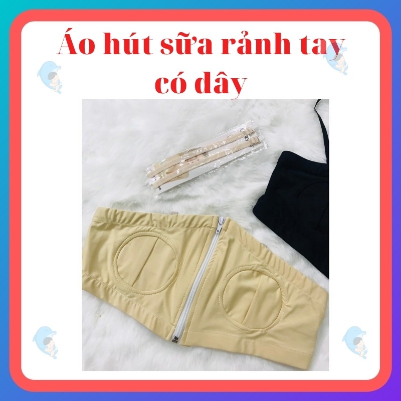 Áo Hút Sữa Rảnh Tay Có Dây 100% Cotton Hàng Việt Nam Chất Lượng Cao