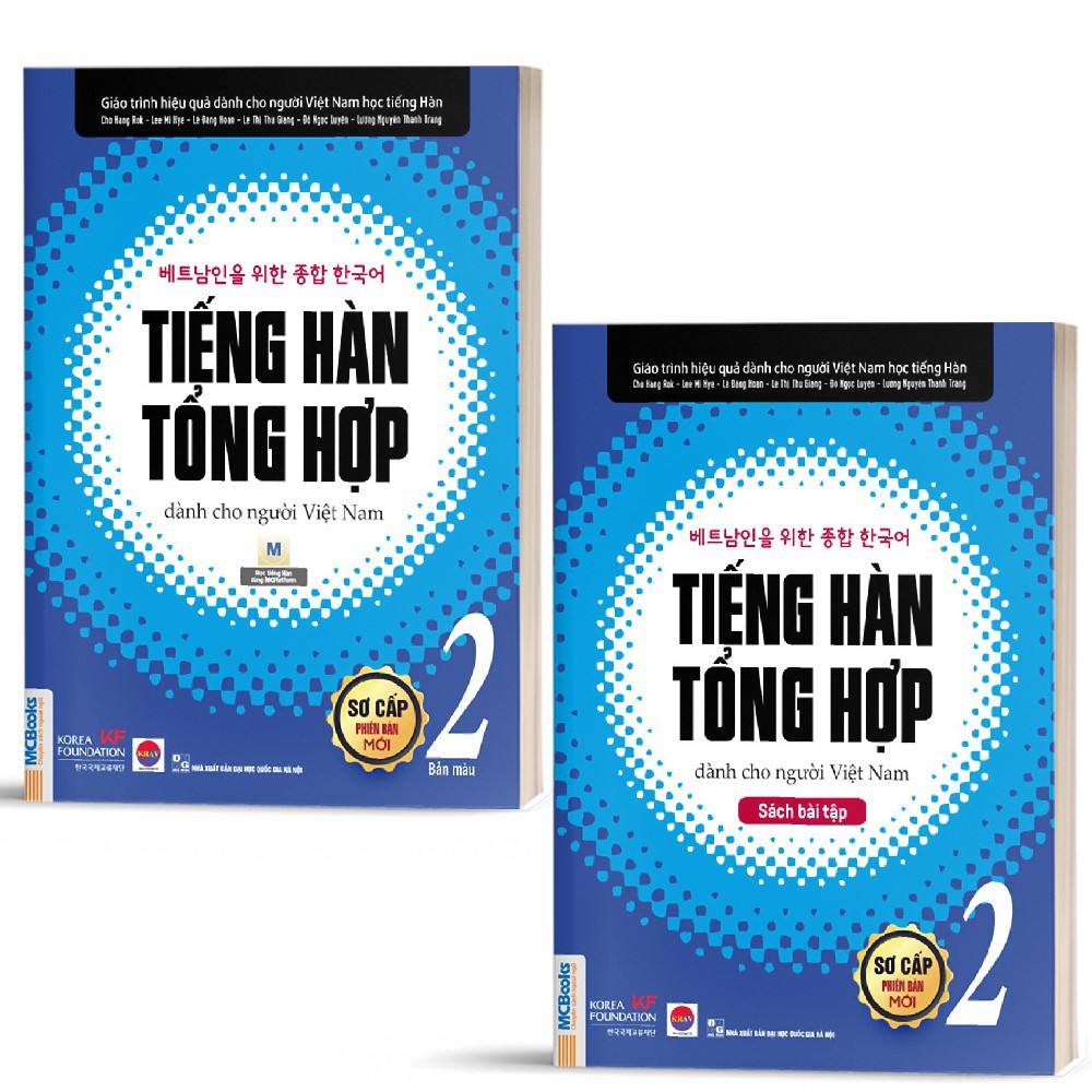 [LIFEMALL9915 - 12% đơn 99K] Sách - Combo Tiếng Hàn Tổng Hợp Dành Cho Người Việt Nam Sơ Cấp 2