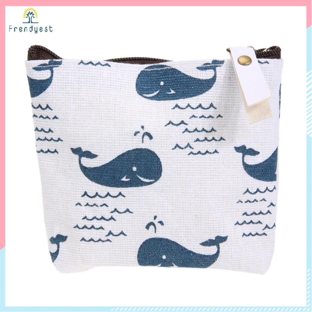 Ví Vải Canvas Cầm Tay Có Khóa Kéo Thời Trang Phong Cách Hàn Quốc Cho Nữ