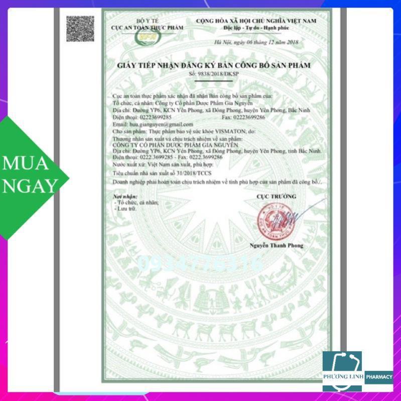 Vismaton  Viên Uống - Bổ Sung Vitamin Tổng Hợp