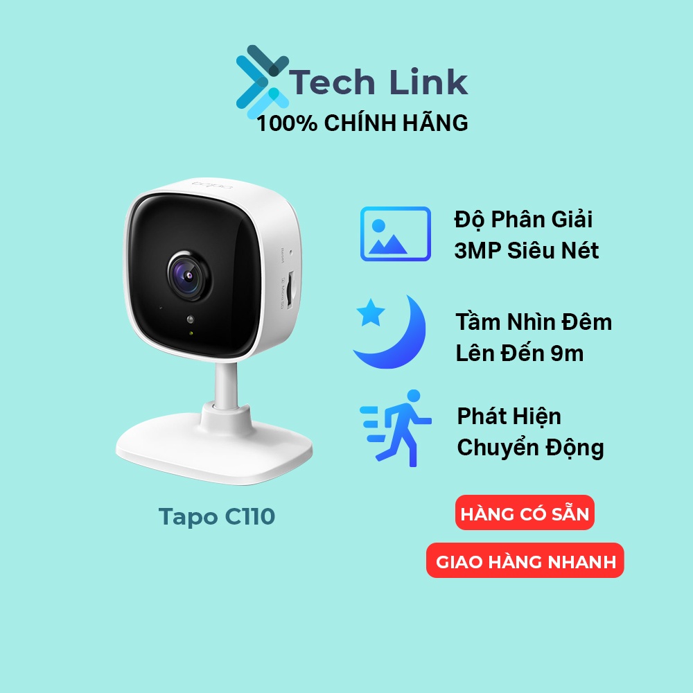 [Hỏa tốc] Camera WiFi Thông Minh TP-Link Tapo C100 / C110 An Ninh Cho Gia Đình