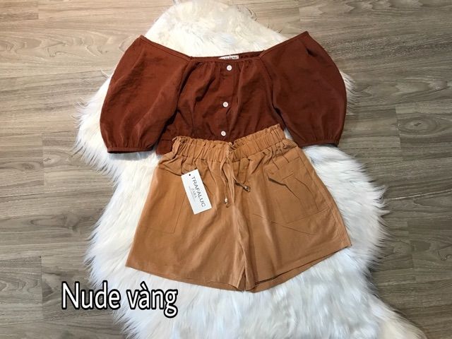 Quần sooc nữ siêu mát chất đũi | BigBuy360 - bigbuy360.vn