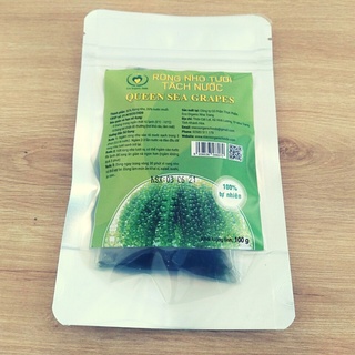 RONG NHO QUEEN SEA GRAPES ( 100gam Rong cách nhiệt nở được 250-300gam rong tươi, cả nhà ăn thoải mái)