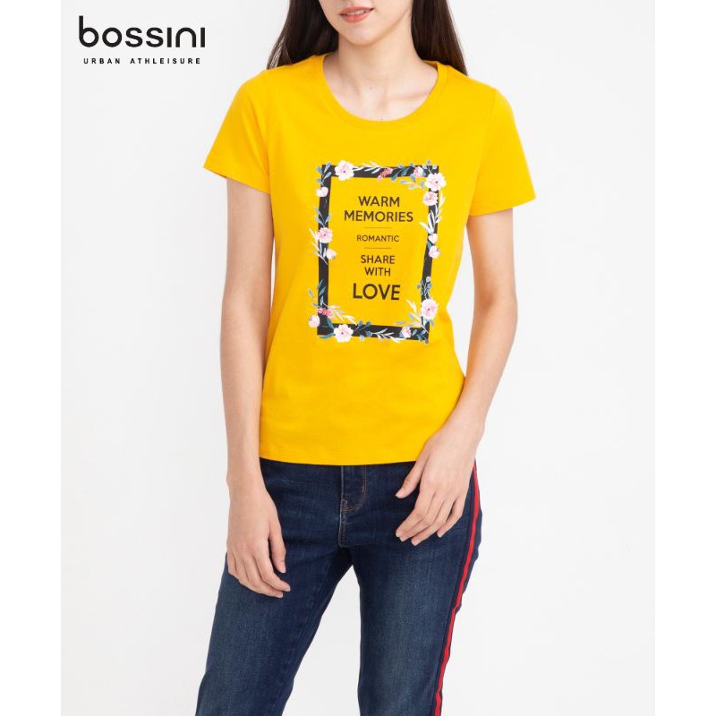 [Mã FASHIONMALLT4 giảm 15% đơn 150k] [New] Áo thun tee time nữ Bossini 520852010