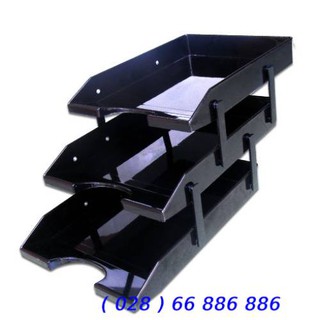 Kệ 3 tầng trượt mica,kệ để bàn đựng hồ sơ văn phòng. Do VPP Hiếu Cường cung cấp