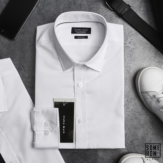 Áo Sơ Mi Nam MENTINO Gập Hộp Cổ Cứng Vải Lụa Thái Chống Nhăn Chống Xù Ôm Dáng Hợp Thời Trang Phong Cách Công Sở Lịch Lãm