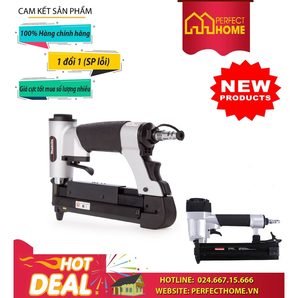 ⚡️Sale sốc⚡️ { Hàng chính_hãng}{Hàng_Chính hãng} Súng bắn đinh thẳng Dùng Hơi AF504Z Makita