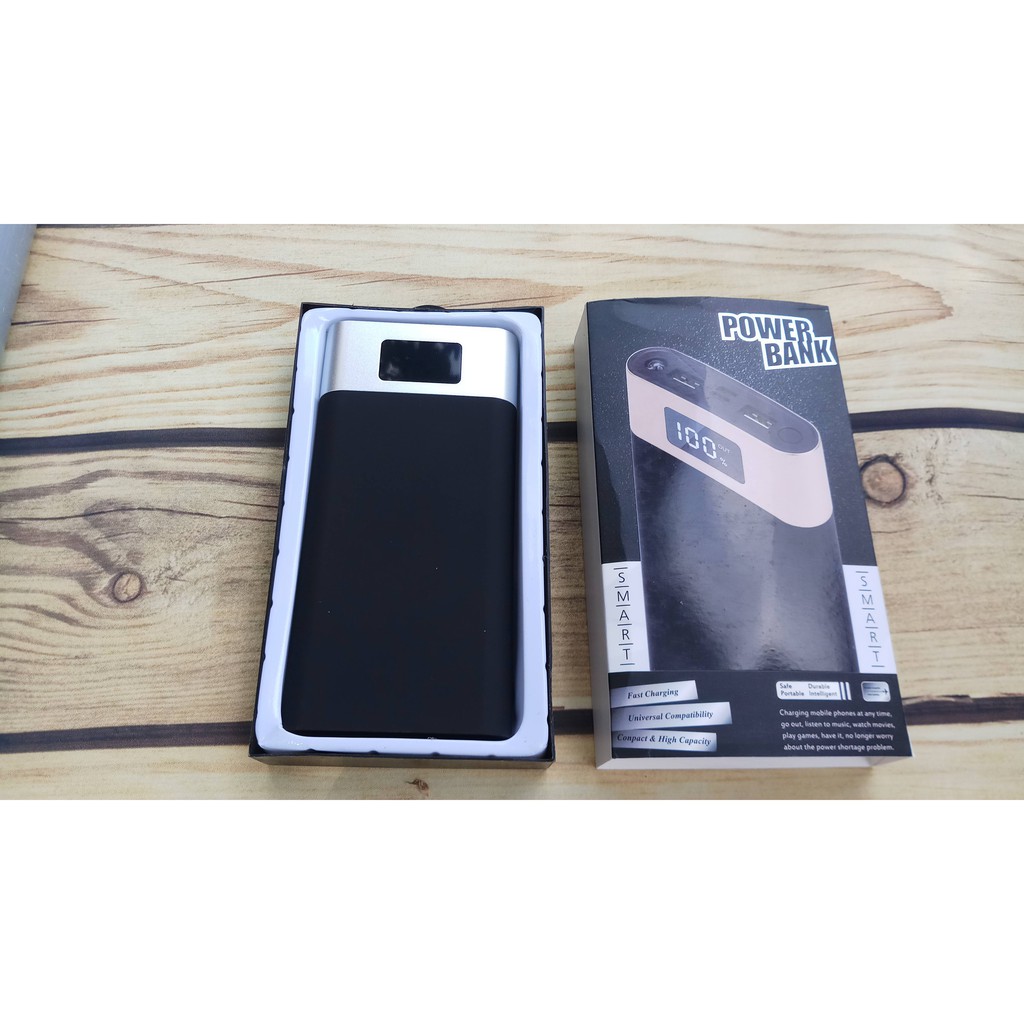 Sạc dự phòng Power Bank 20000mAh dung lượng khủng - cổng Lightning màn hình LCD hiển thị