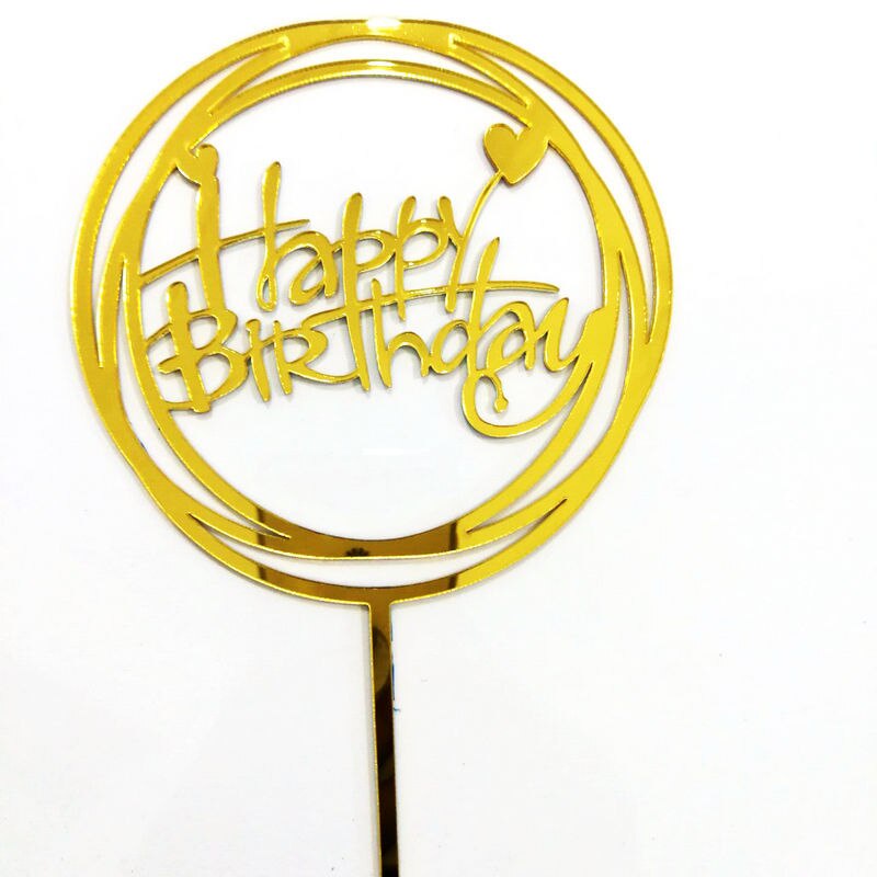 1 Topper Trang Trí Bánh Kem Chữ Happy Birthday