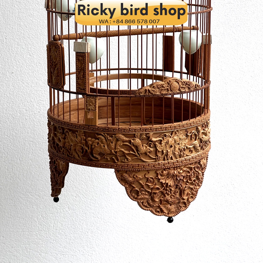 Lồng chim tre, Puteh bird cage -  Squirrel 01 design