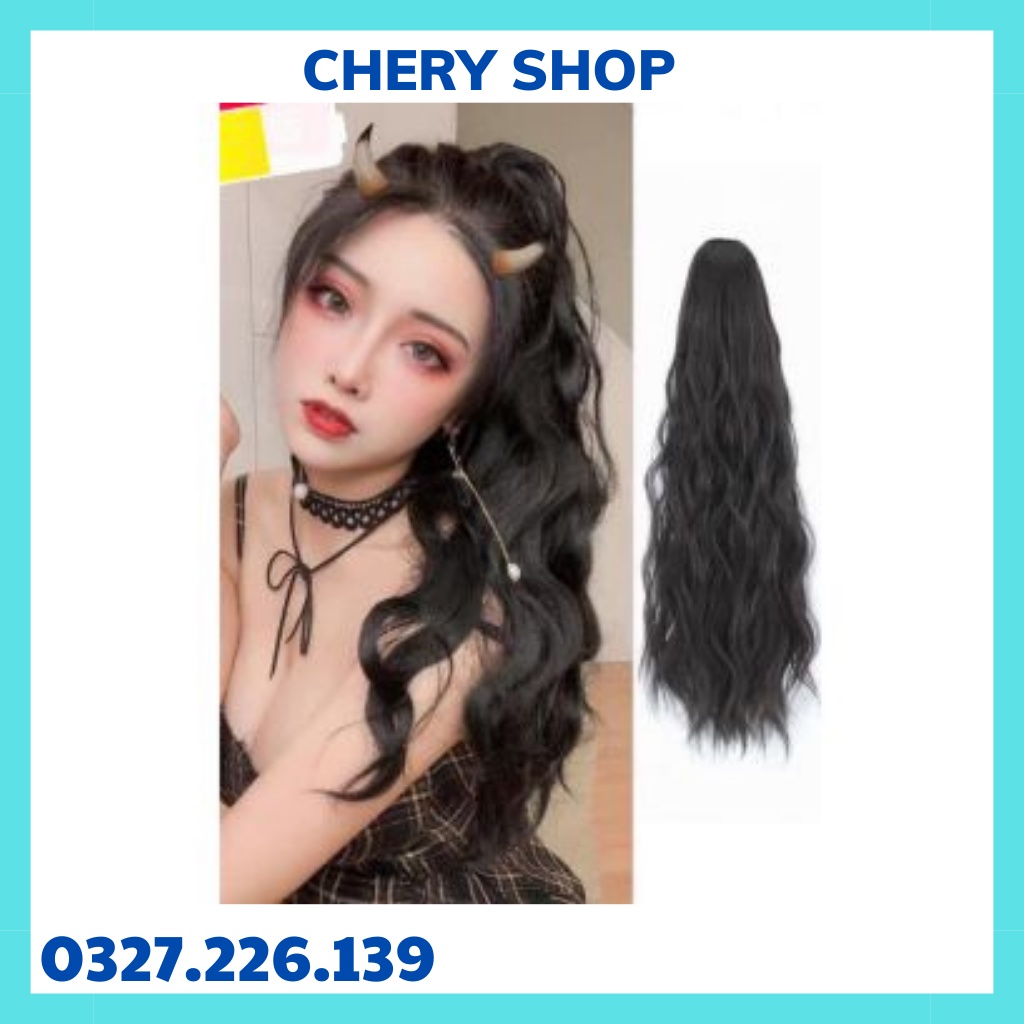 Tóc giả ngoặm xoăn xù tự nhiên ❤️ FREESHIP  tóc giả ngoặm xù n043