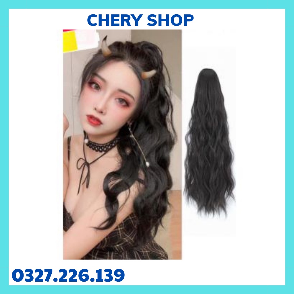 Tóc giả ngoặm xù ❤️❤️ FREESHIP ❤️❤️ ngoặm xoăn xù tự nhiên 042