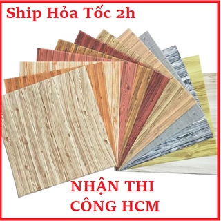 Xốp dán tường 3d giả vân gỗ loại 1 kích thước 70x70cm