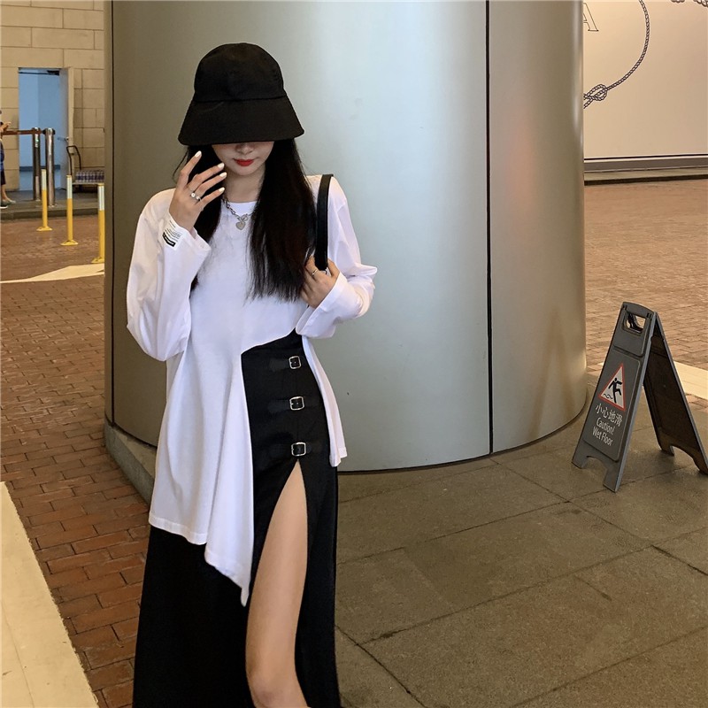 Ulzzang ( 얼짱) - CHÂN VÁY DÀI XẺ TÀ THỜI TRANG NỮ | BigBuy360 - bigbuy360.vn