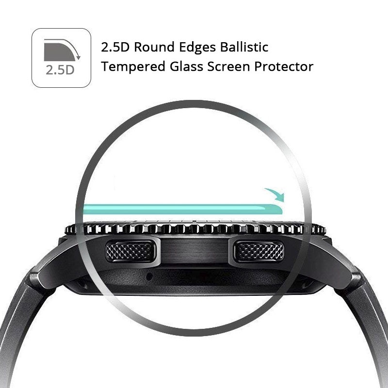 1 kính cường lực HD trong suốt bảo vệ màn hình đồng hồ Samsung Galaxy Watch 46mm 42mm