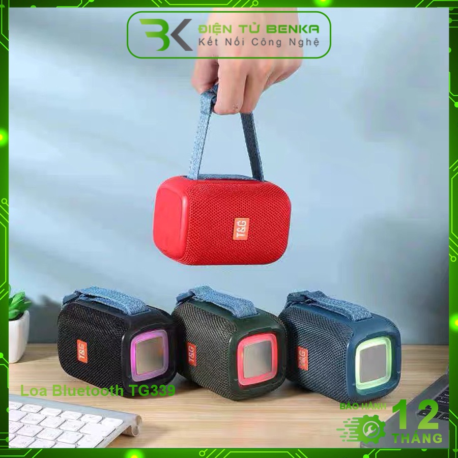 Loa Bluetooth Mini TG339 Loa Không Dây Bass Mạnh Chắc Âm Sống Động Aux, Thẻ nhớ, USB BH 12Th - BENKA