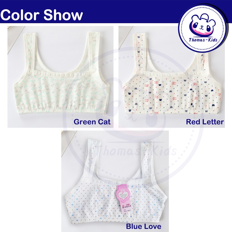 Áo Hai Dây Có Đệm Ngực Thời Trang Cho Tuổi Teen / Bé Gái 8-16 Tuổi