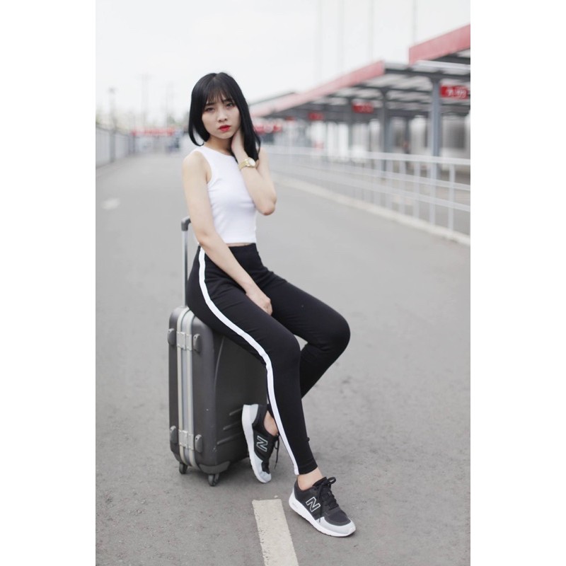 Quần legging Phối sọc, Quần legging sọc trăng, số lượng ít | BigBuy360 - bigbuy360.vn