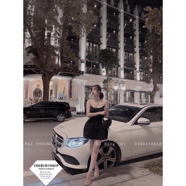 Đầm kaki cúp mai phương bùi