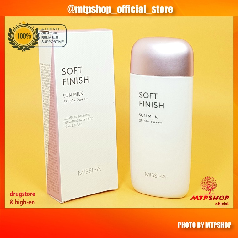 Kem Chống Nắng Missha Soft Finish Sun Milk SPF50+ PA+++
