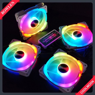 Fan Led Rgb Coolmoon + Bộ Hub Coolmoon và điều khiển