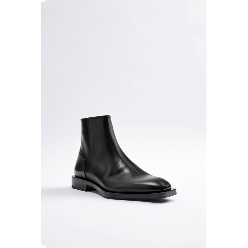 Giày boots Zara authentic LEATHER GEOMETRIC SOLE