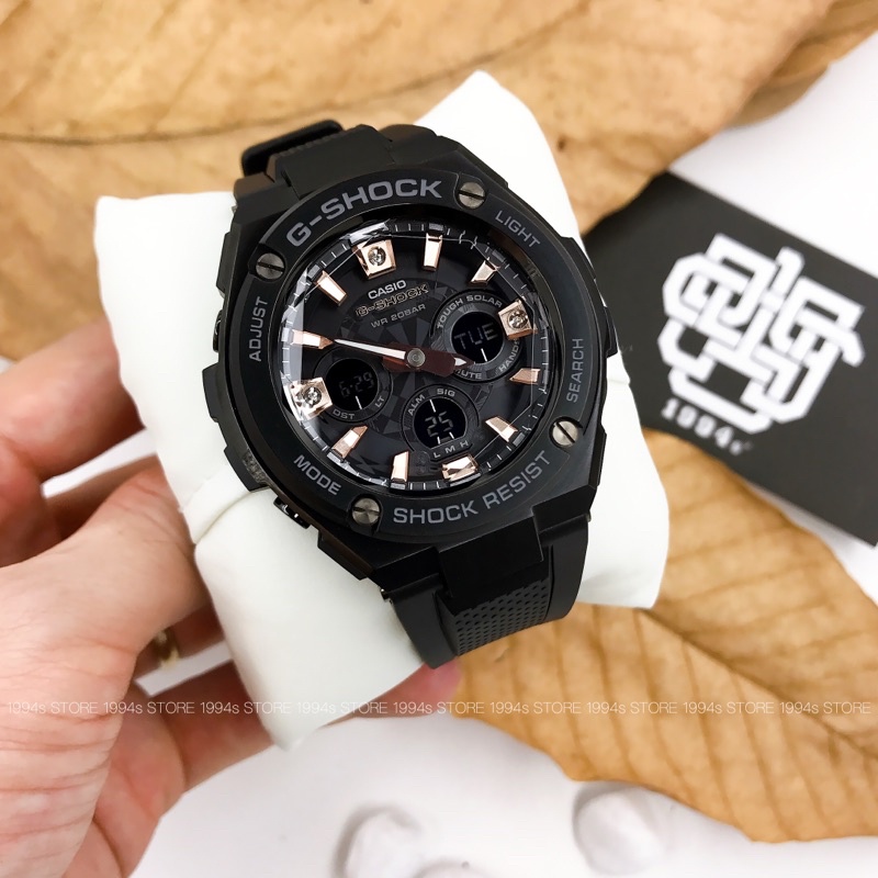 Đồng hồ nam Casio G-SHOCK GST-S310 / GST-S310BDD-1A đính kim cương thật, chống va đập chính hãng